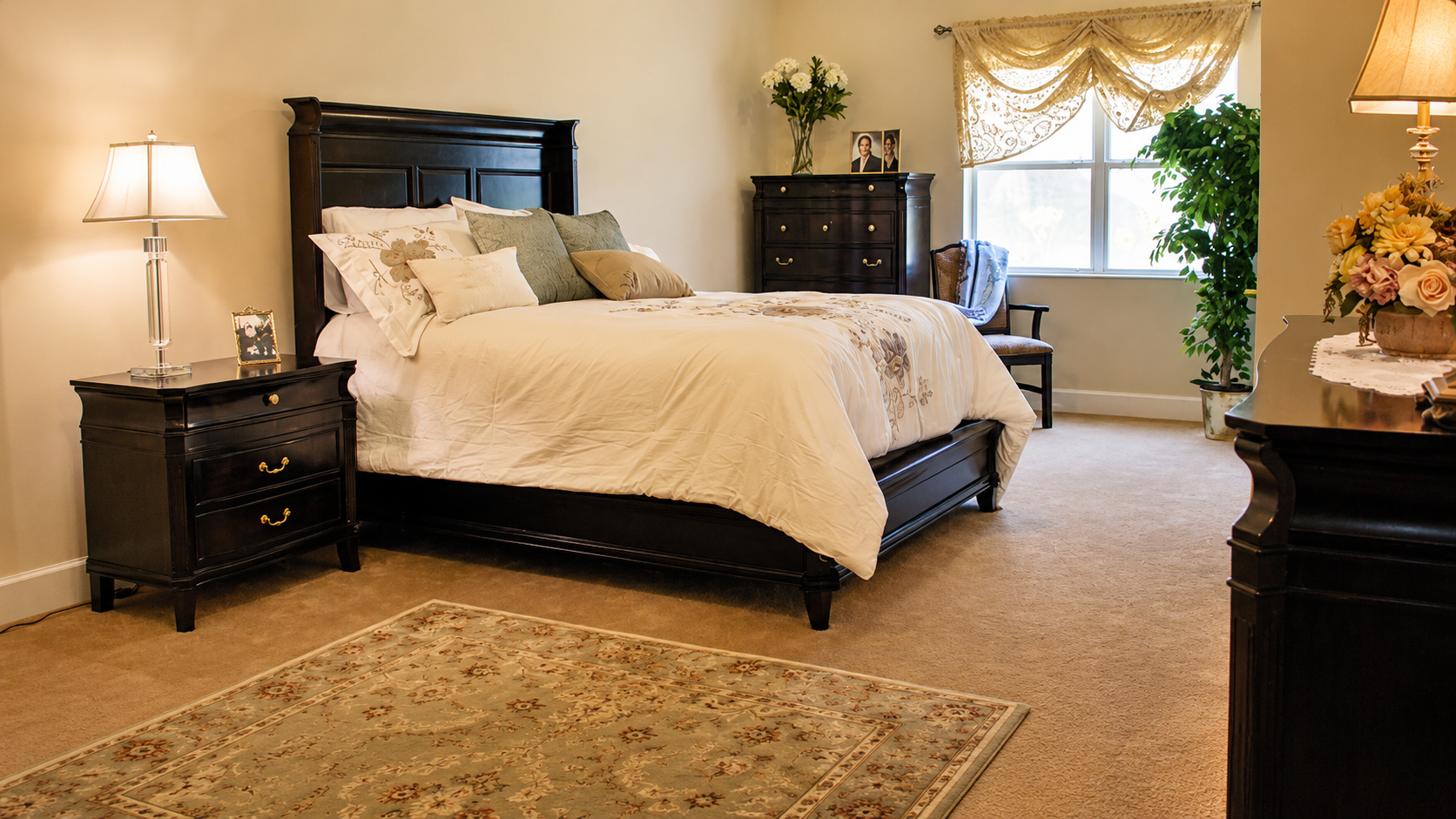 Comfortable resident bedroom